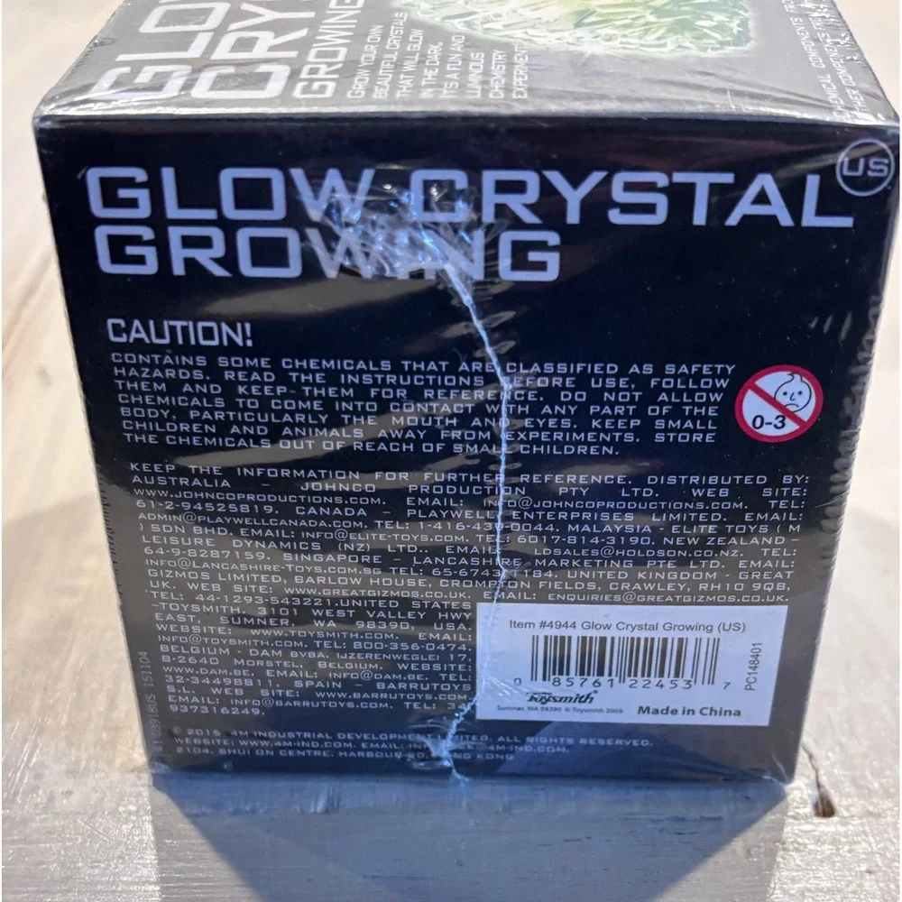 4M Toysmith Glow Crystal Growing Kit Science STEM Experiment 4944‎ New Sealed
